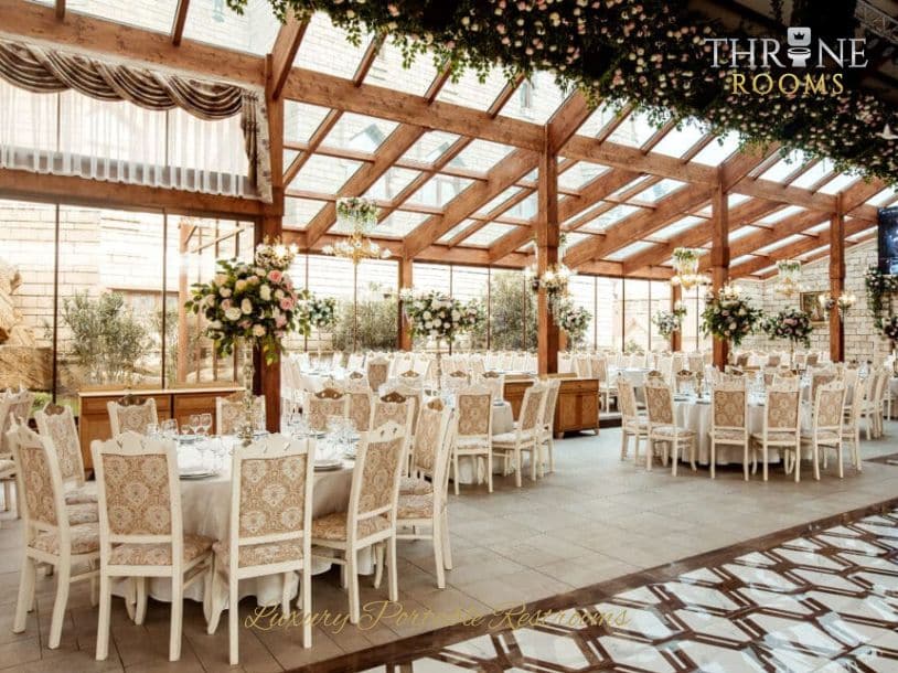 Backyard wedding restrooms and portable restrooms for events