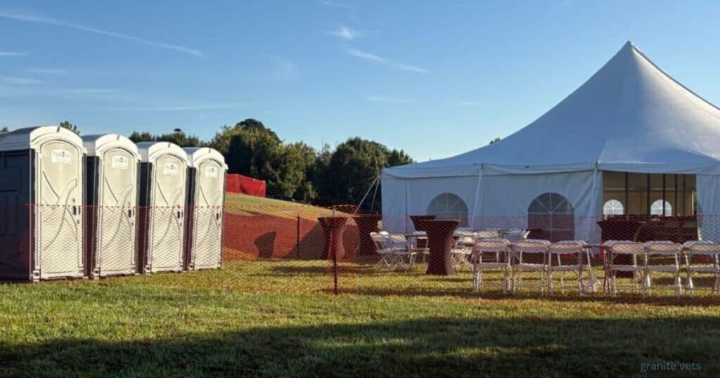 Festival portable restroom