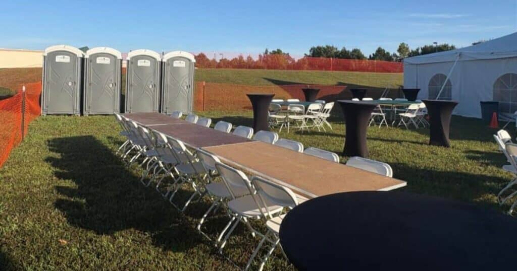 How to Hide and Style a Portable Restroom for Your Wedding